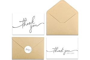 30 Pack Thank You Cards with Envelopes: Professional Expression of Gratitude