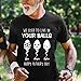 Generic Custom Fathers Day Tee,Personalized We Used to Live in Your Balls T-Shirt, Fun T-Shirt for Dada, Sarcastic Funny Shirt Gift for Dad Grandpa from Son Wife Daughter, Medium, Style 02