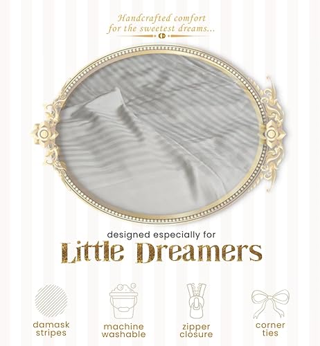 Miniatura 3 de Continental Bedding Protector de funda de edredón para edredón de niños pequeños, 100% algodón, cremallera para bloquear la manta del polvo, se