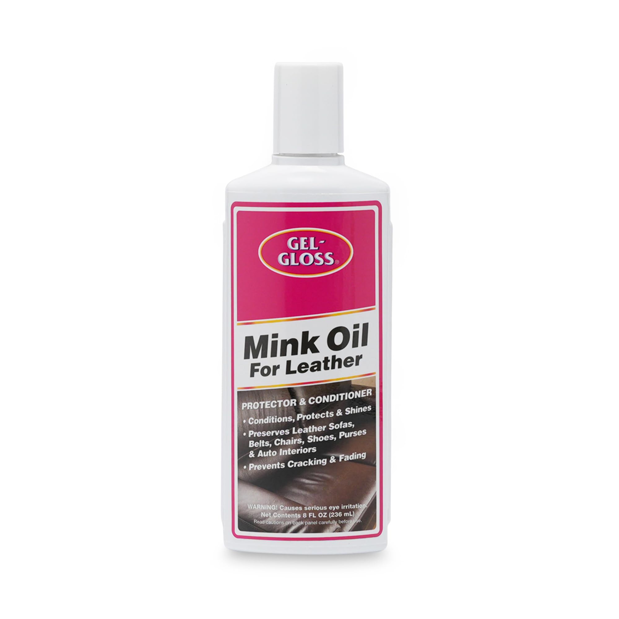 Gel-Gloss TRMO-8 Mink Oil Leather Conditioner and Protector- 8 oz.