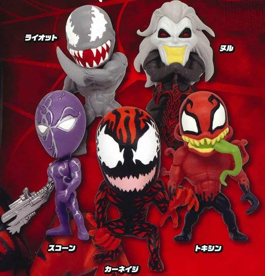 VENOM CARNAGE ボブルヘッドフィギュア VENOM CARNAGE ボブルヘッドフィギュア AMAZING YAMAGUCHI Venom
