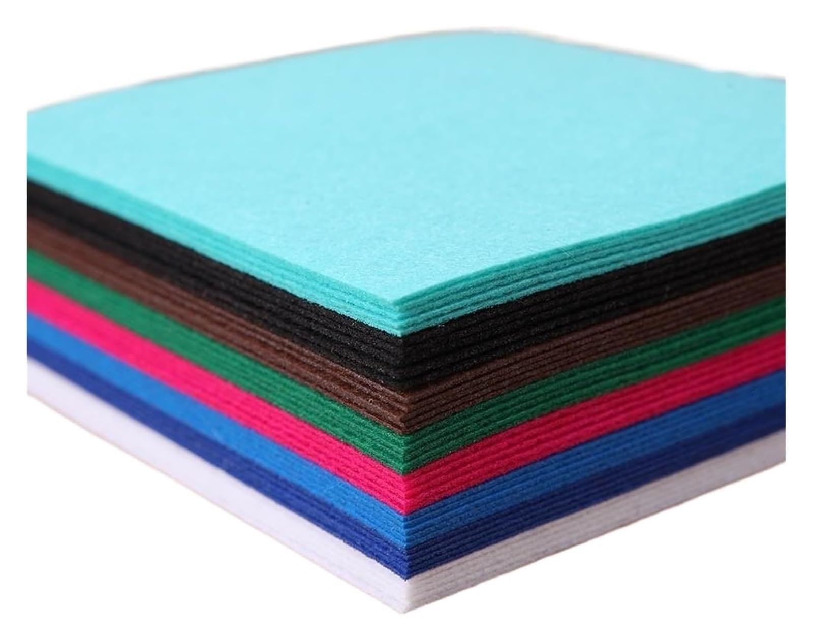 Felt Fabric Sheet, 40pcs Non-Woven Felt Fabric Sheets 10x10cm Multicolor DIY Crafts Sewing Patchwork