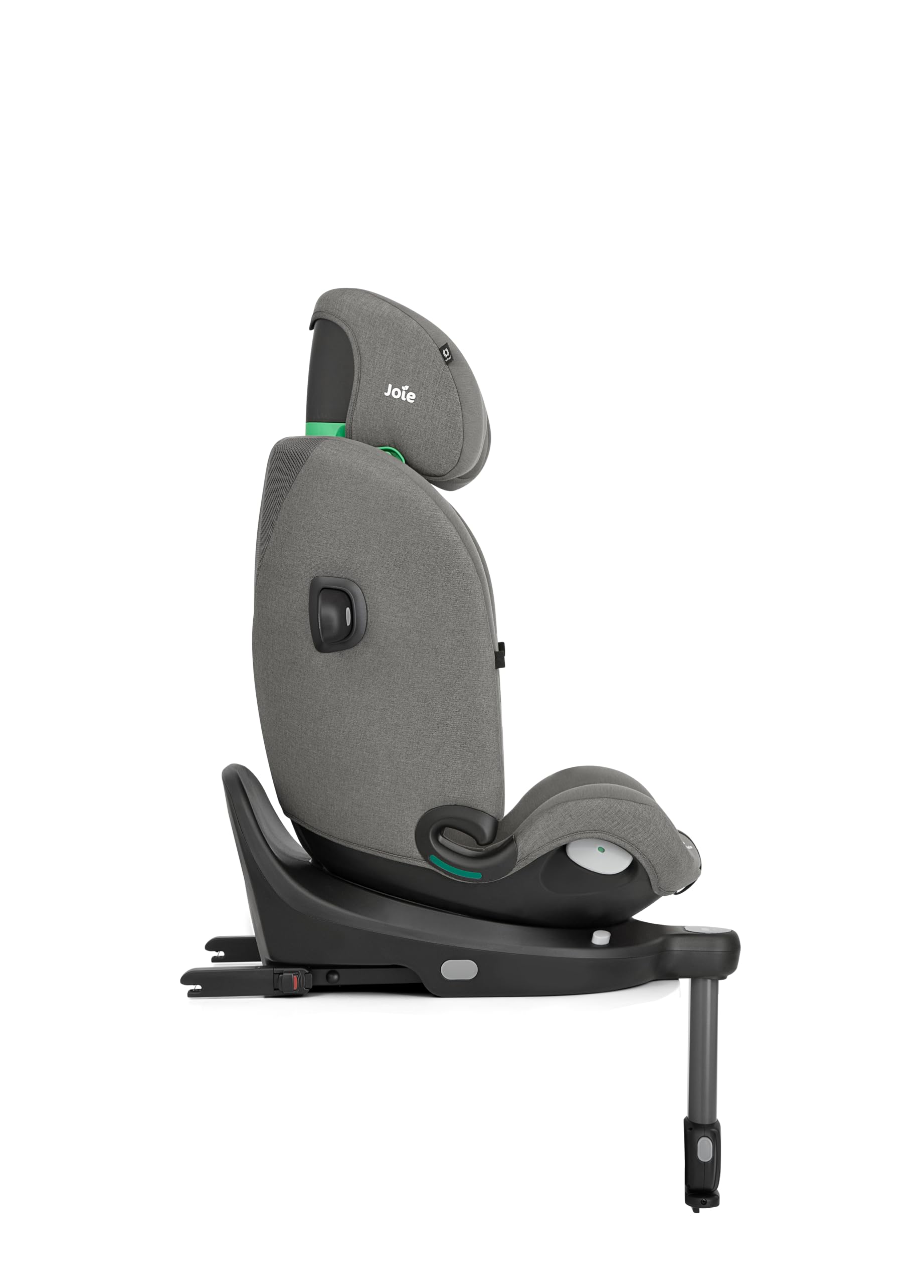 Joie i-Pivot™ grow seggiolino auto i-Size R129, rotazione, ISOFIX, protezione dagli impatti laterali – dalla nascita ai 10 anni (40–135 cm), thunder