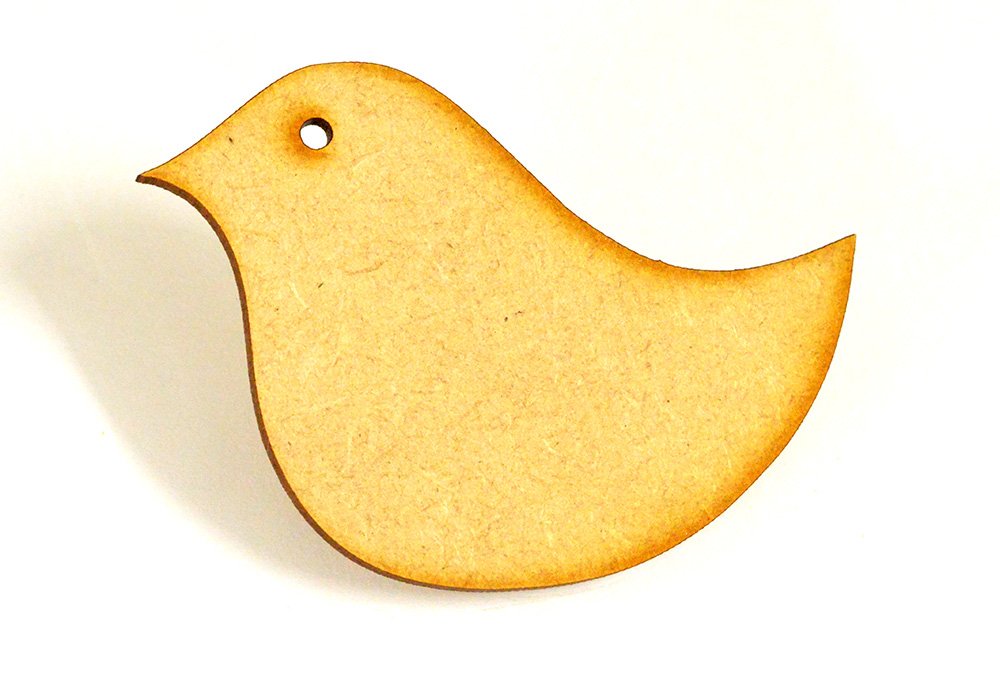 20 pack 40mm Bird Craft Shape, Craft Embellishments, Made from Medite Premier MDF (BIRD6)