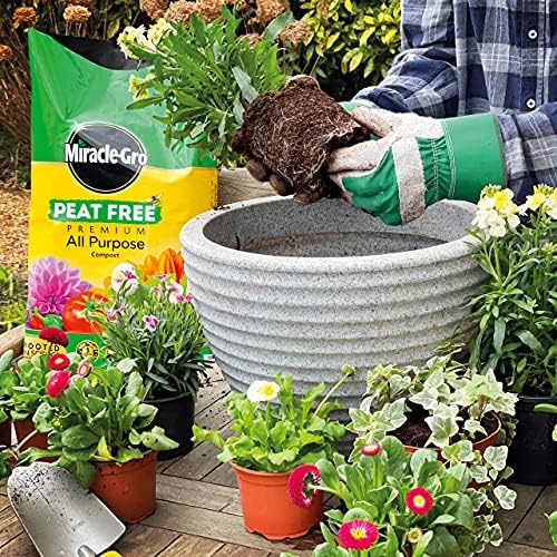 Miracle-Gro 119766 Premium All Purpose Compost, PEAT FREE - 40 Litre BAG, Earth