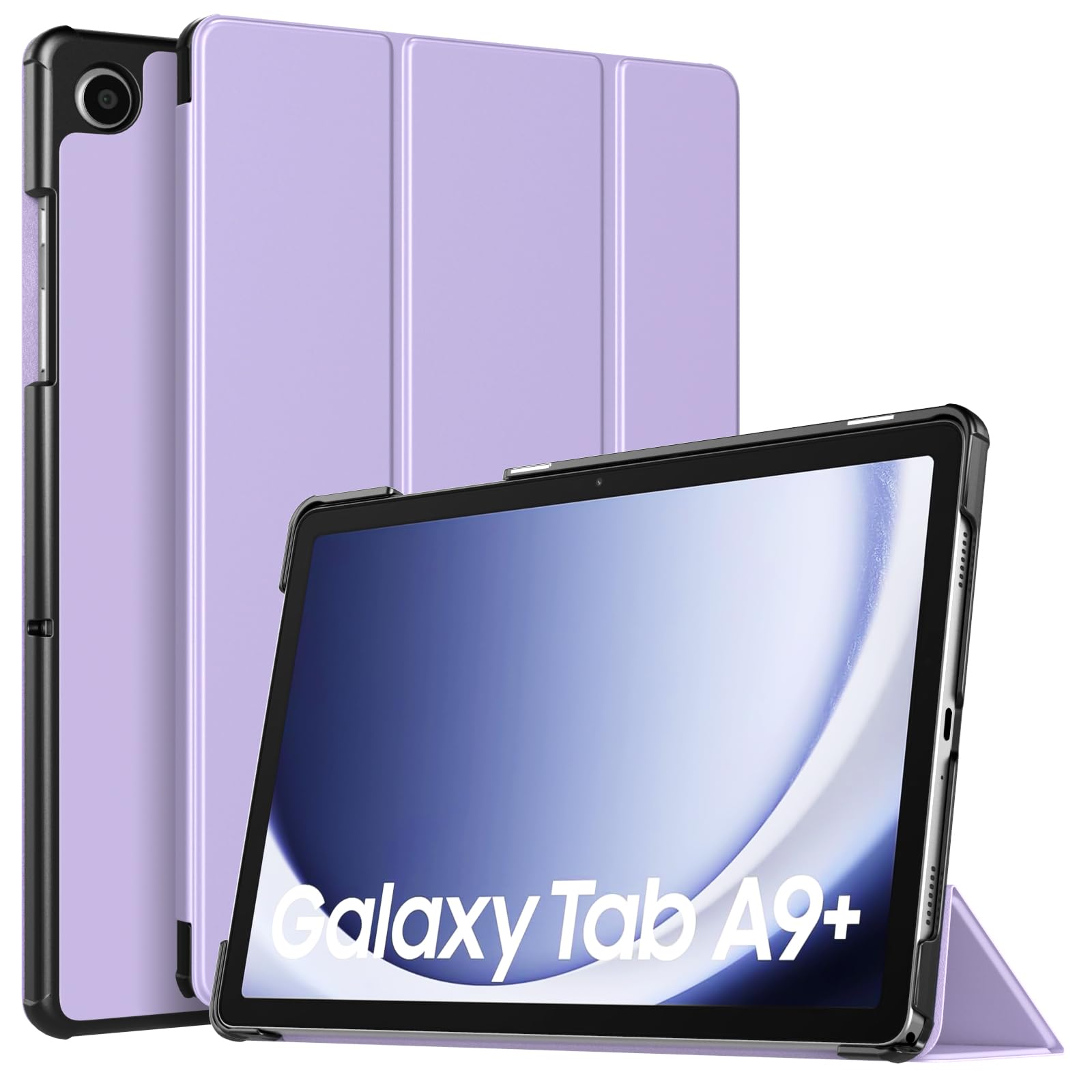 TiMOVO Case for Samsung Galaxy Tab A9+/A9 Plus 11 Inch 2023, Slim Lightweight Stand Hard Back Shell Protective Cover for Galaxy Tab A9+ Tablet SM-X210/X216/X218, Auto Wake/Sleep, Taro Purple