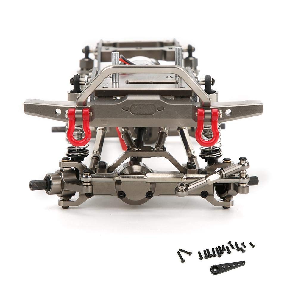 Rama pojazdu VBY RC, wysokiej jakości skala metalowa 1:16 Zdalnie sterowane podwozie Rama RC RC Corpe Upgrade Sekcji dla WPL C14 C24 (czarny) Akcesoria dla modeli CAR