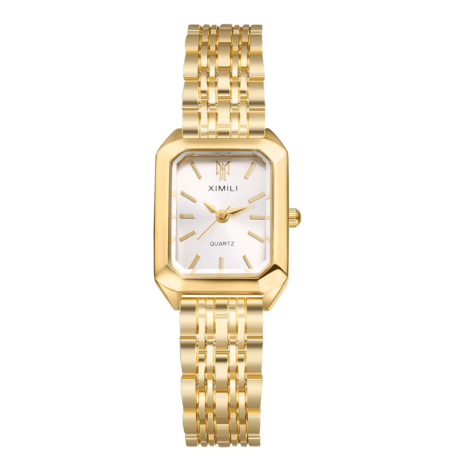 Women's Bracelet Square Watches – Gold Silver Stainless Steel Strap Analog Quartz Elegant Wrist Watches