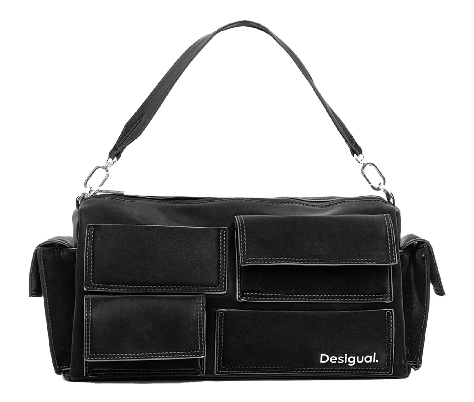 Desigual Women Accessories PU Hand Bag, Black, One Size