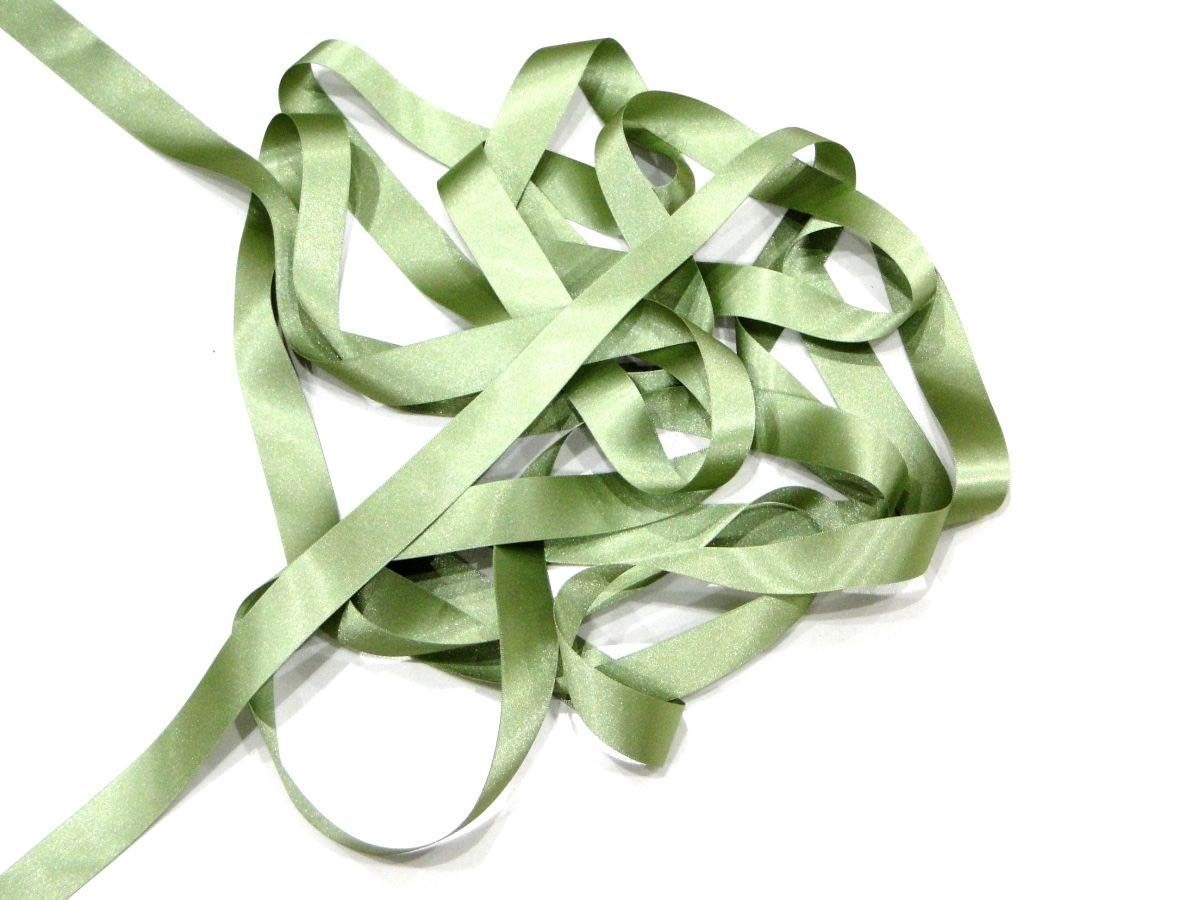 Khaki 5mm Satin Ribbon Double Sided Berisfords 3501 (5 Meters)