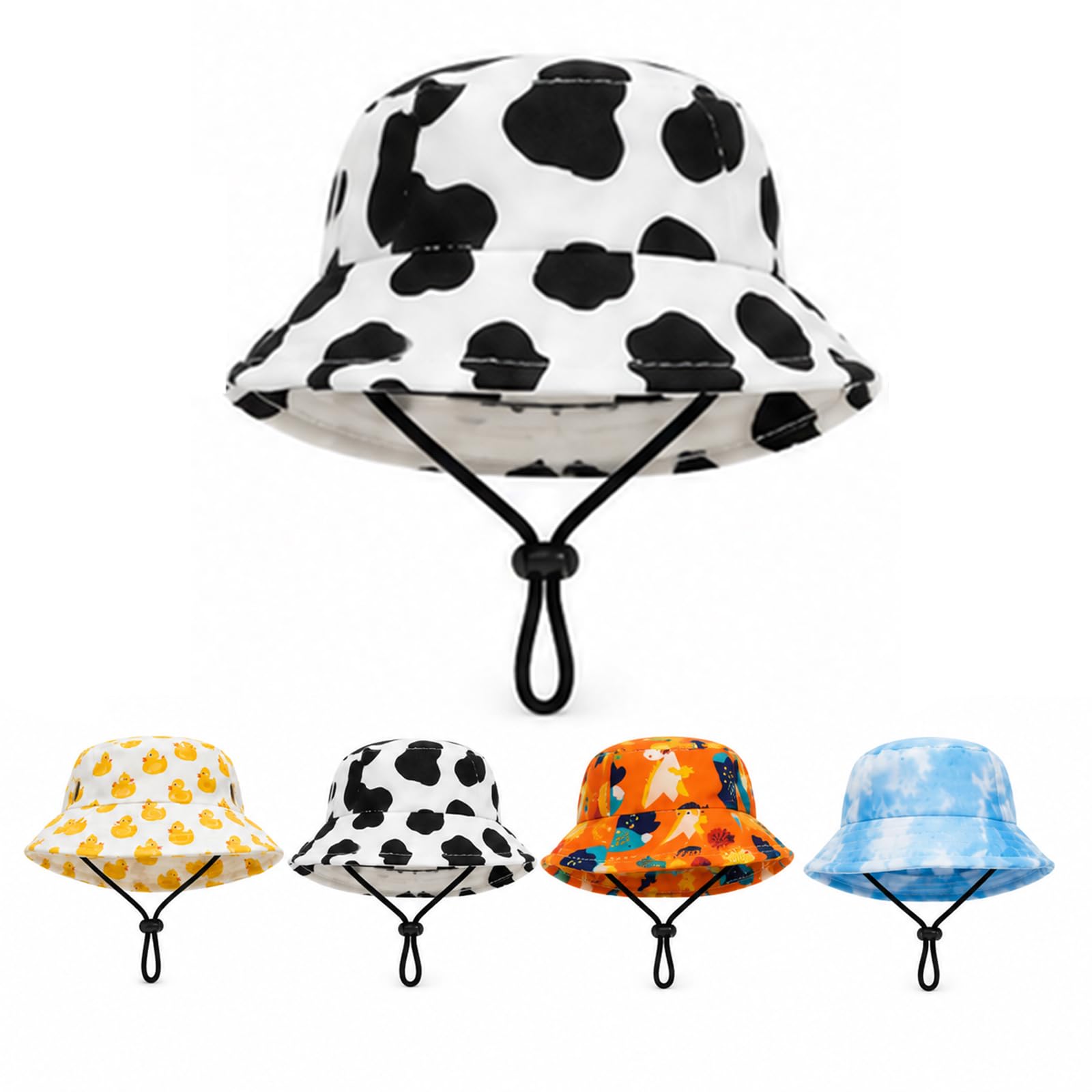 Dog Bucket Hat with Ear Holes, Pup Bucket Hat