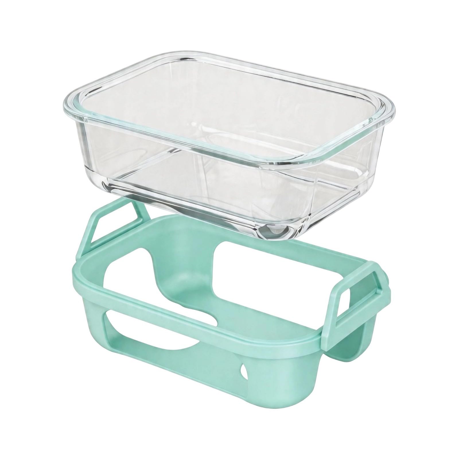 APGLSXY Heat Borosilicate Glass Air Cooker Bowl Silicone Sleeve Included Oven Microwave Safe Not Stick Easy Clean Kitchen Accessory Glass Bowl for Air Cooker