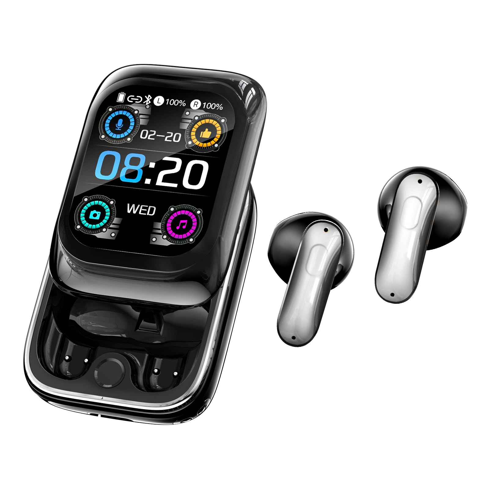 NE48 KI Übersetzer Kopfhörer, 3-in-1 Bluetooth 6.0 Übersetzungskopfhörer, Echtzeitübersetzung in 165 Sprachen & 11 Modi, 50 Std. Akkulaufzeit, Übersetzer Ohrhörer für Reisen Business& Sprachenlernen