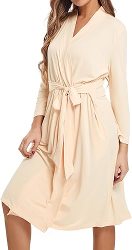 Miniatura 5 de SUFEINI Batas de maternidad para mamá con manta a juego, bata de baño de maternidad para mamá posparto