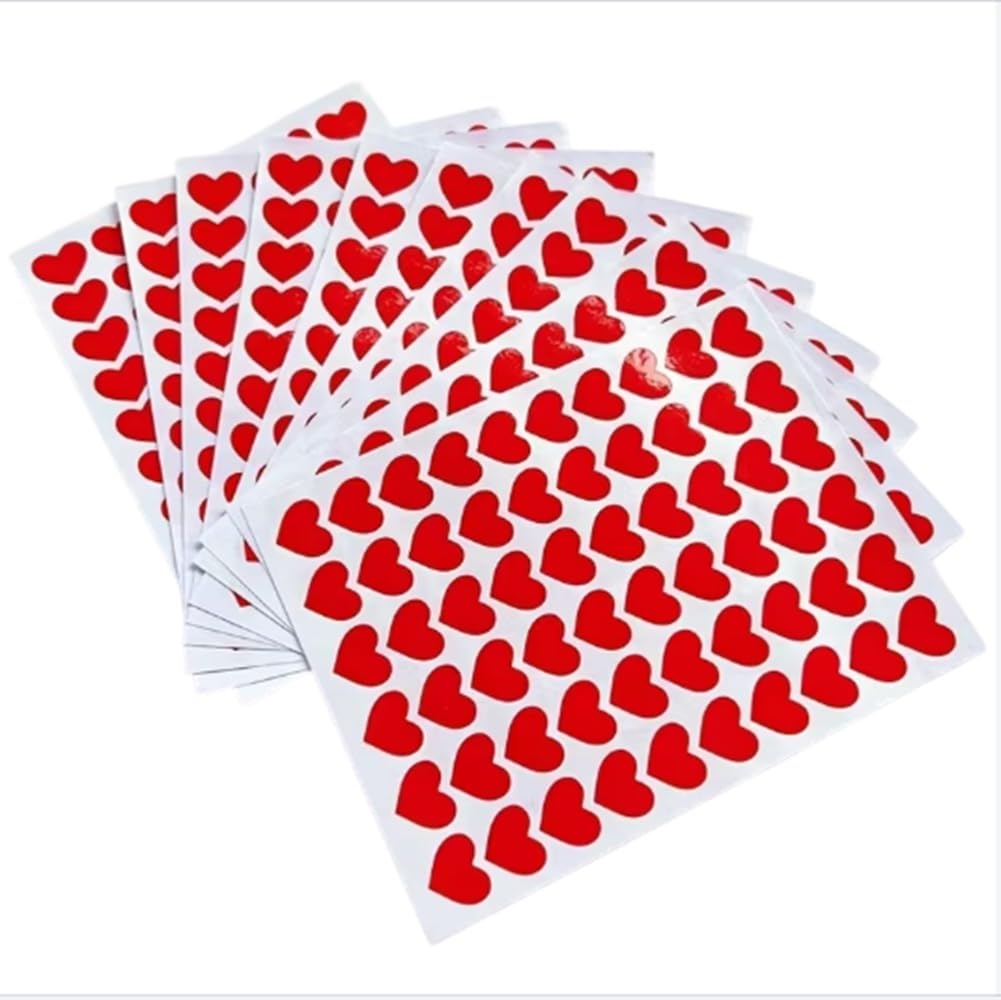 Caa Trading Red Caa Trading™ 480 X Small Heart Waterproof Stickers Love Valentines Scrapbooking Envelopes (480 Stickers)
