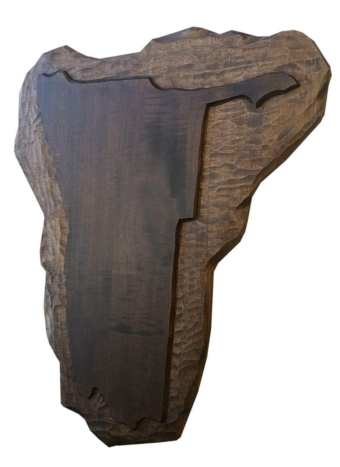 Jagd-Schnitzerei Peter Trophäenschild Trophäenbrett Namibia, handgeschnitzt 11 Größen