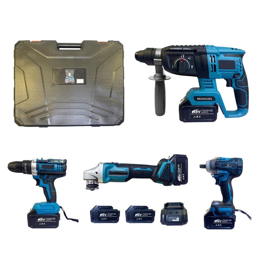 48V 4pc Cordless Power Tool Set : Amazon.co.za: DIY & Tools