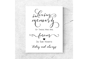 In Loving Memory SignPrint - Eternal Remembrance for Your Wedding Memorial
