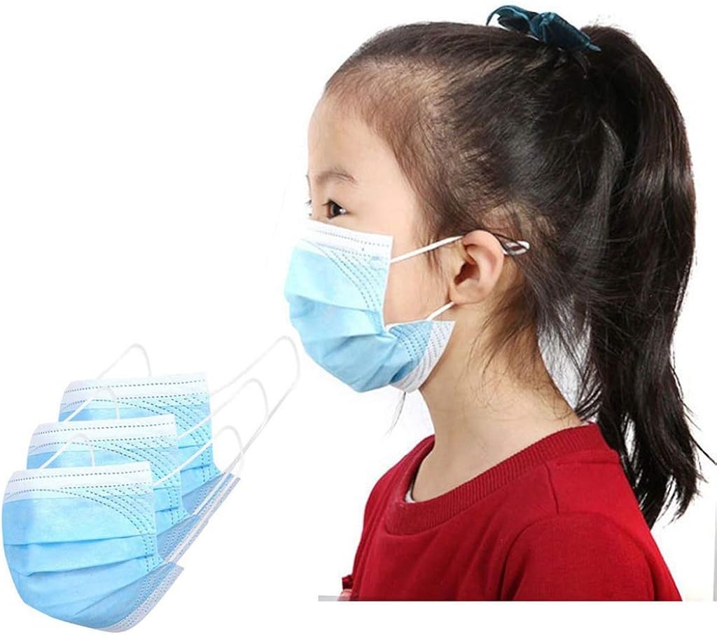 TOP оƒƒERS Kids Face_Mask Disposable Paper_masks3-Ply Non-Woven Fibers Breathable Sunscreen for Child Children Daily Use Buу 1 gеt 1 Kids Face_Mask Disposable Paper_masks3-Ply Non-Woven Fibers Breathable Sunscreen for Child Children Daily Use