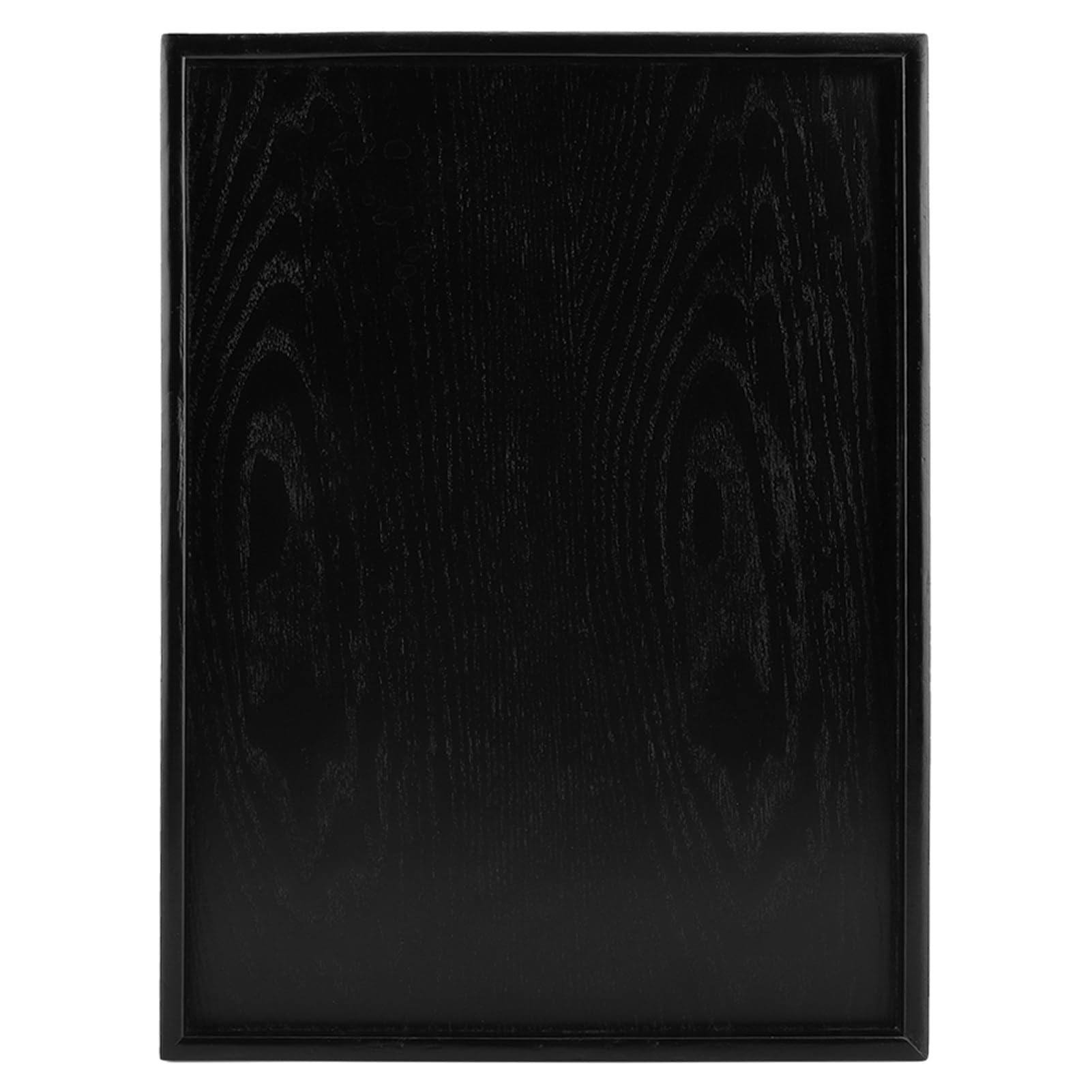 Bandeja cuadrada de madera maciza, diseño antideslizante para café y té, bordes elevados para un fácil manejo, perfecta para comidas y entretenimiento, decoración elegante del hogar