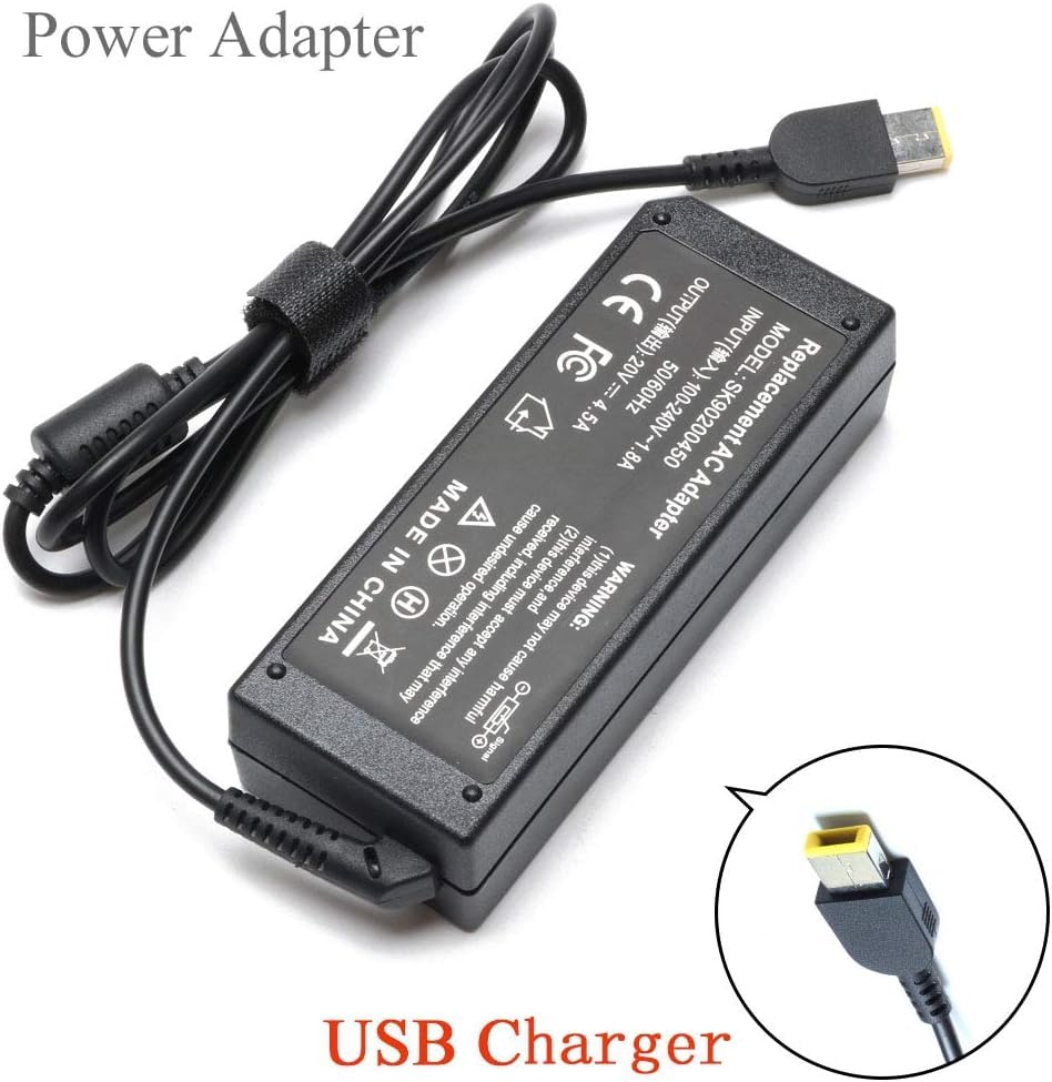 Image of AC Adapter Charger Compatible for Lenovo ThinkPad L440 L450 L460 L470 G500 G500s G505s G510 T431s T440 T440p T440s, 0B46994 ADLX65NCC3A 0A36258 45N0236 45N0237