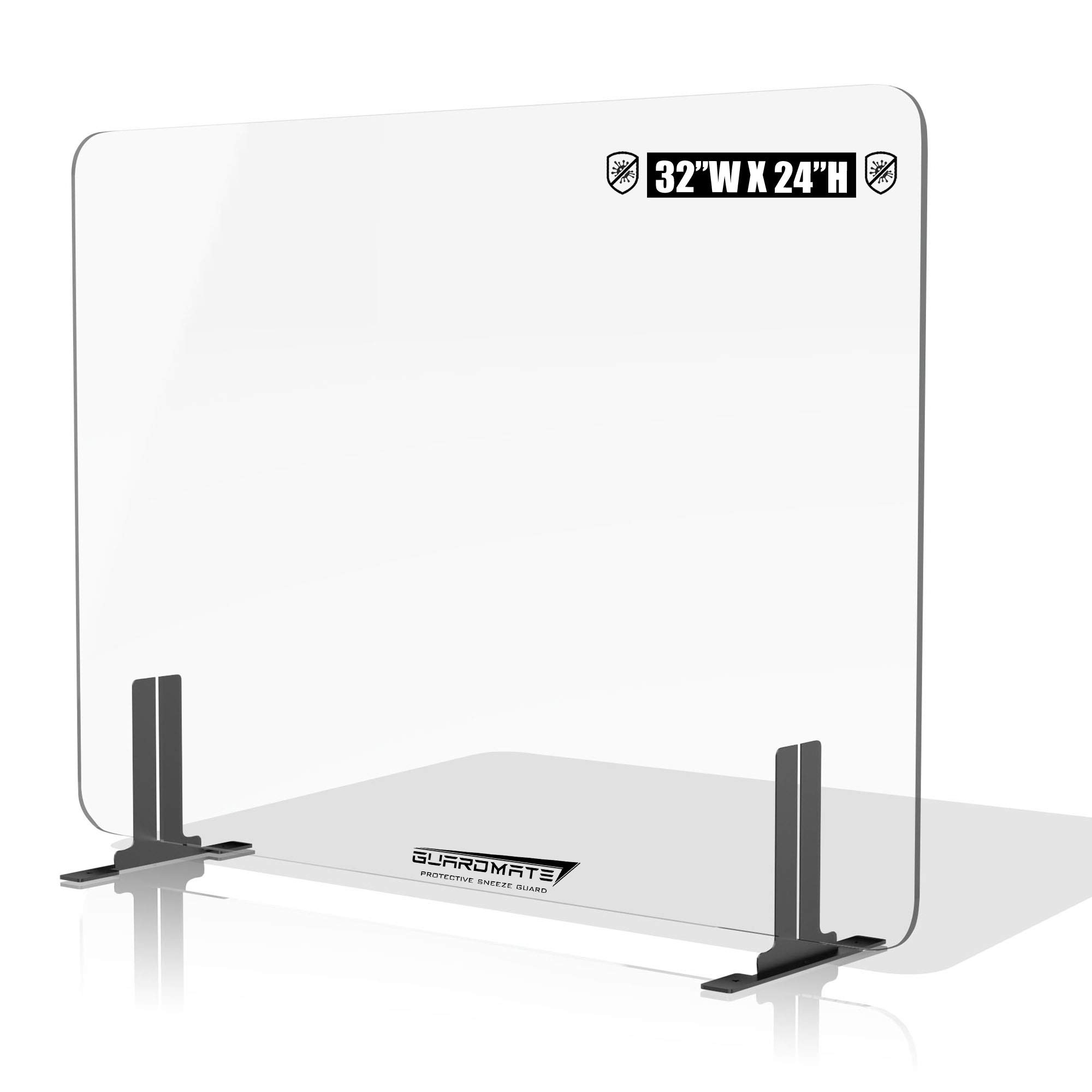 Buy GUARDMATE Premium Plexiglass Shield Commercial Grade Sneeze Guard