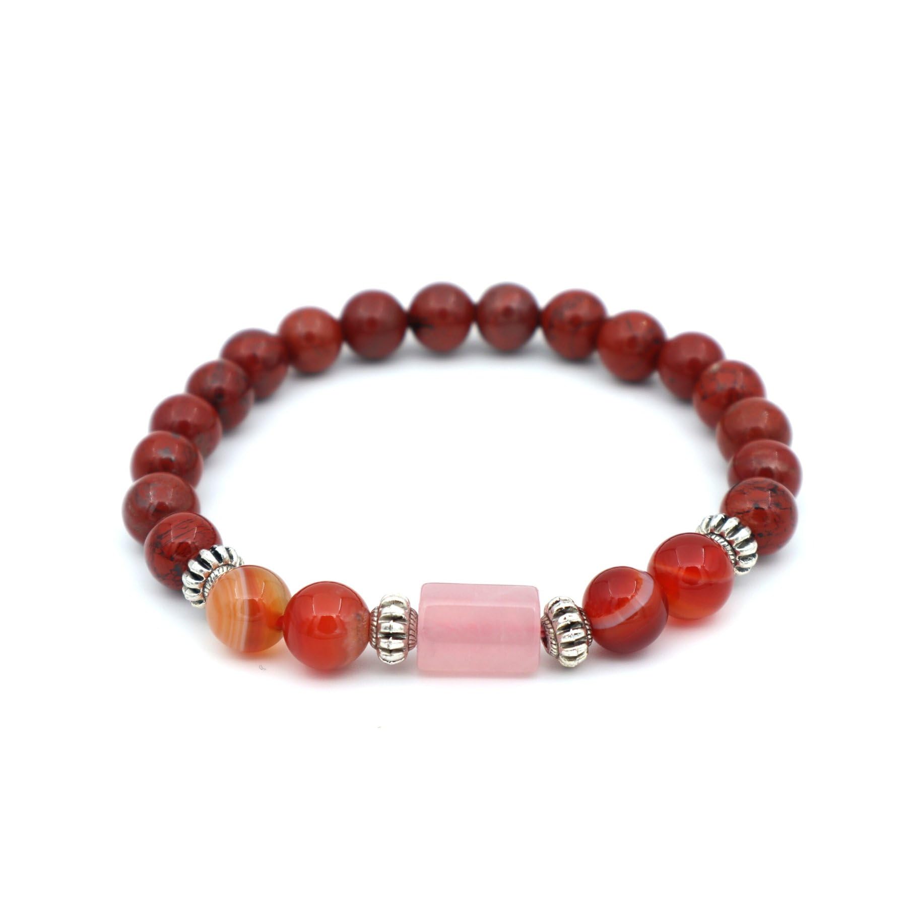 GANGTARANG ARIES (मेष) RASHI BRACELET with Lab Certificate | Mesh Rashi Original Gemstone Bracelet (Unisex) For Planetary Benefits