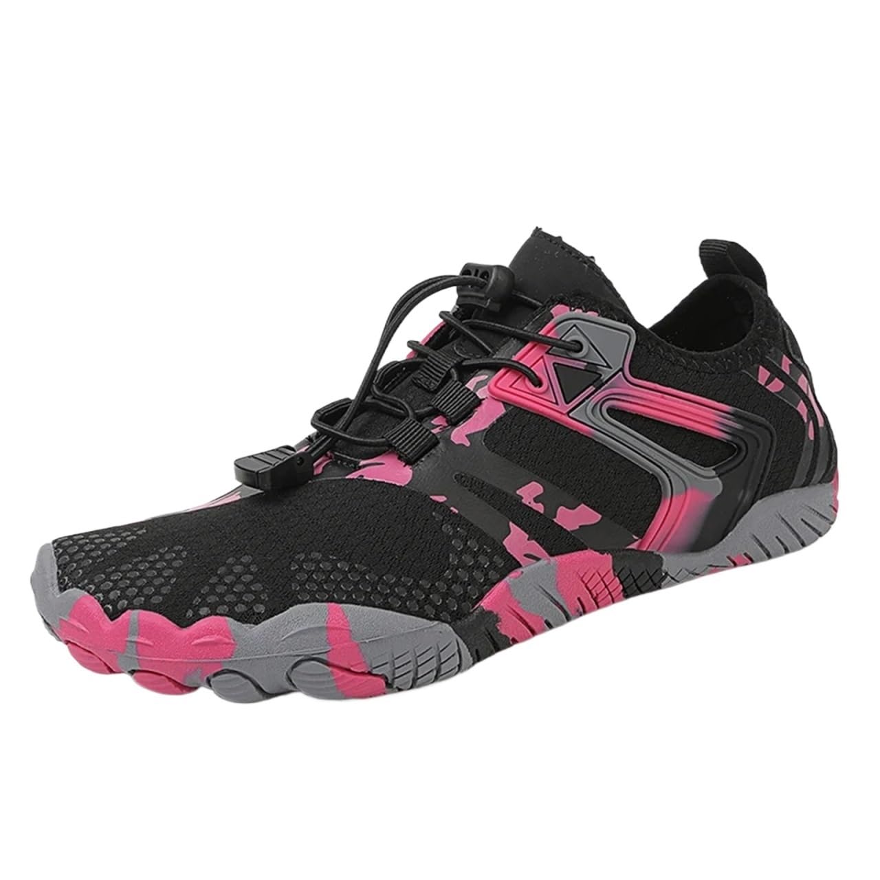 Scarpe Da Acqua Scarpe da scoglio Antiscivolo Scarpe da acqua ad asciugatura rapida Scarpe da acqua Creek Tracing Spiaggia all'aperto Traspiranti Scarpe da acqua Creek Tracing Scarpe a piedi nudi(Blac