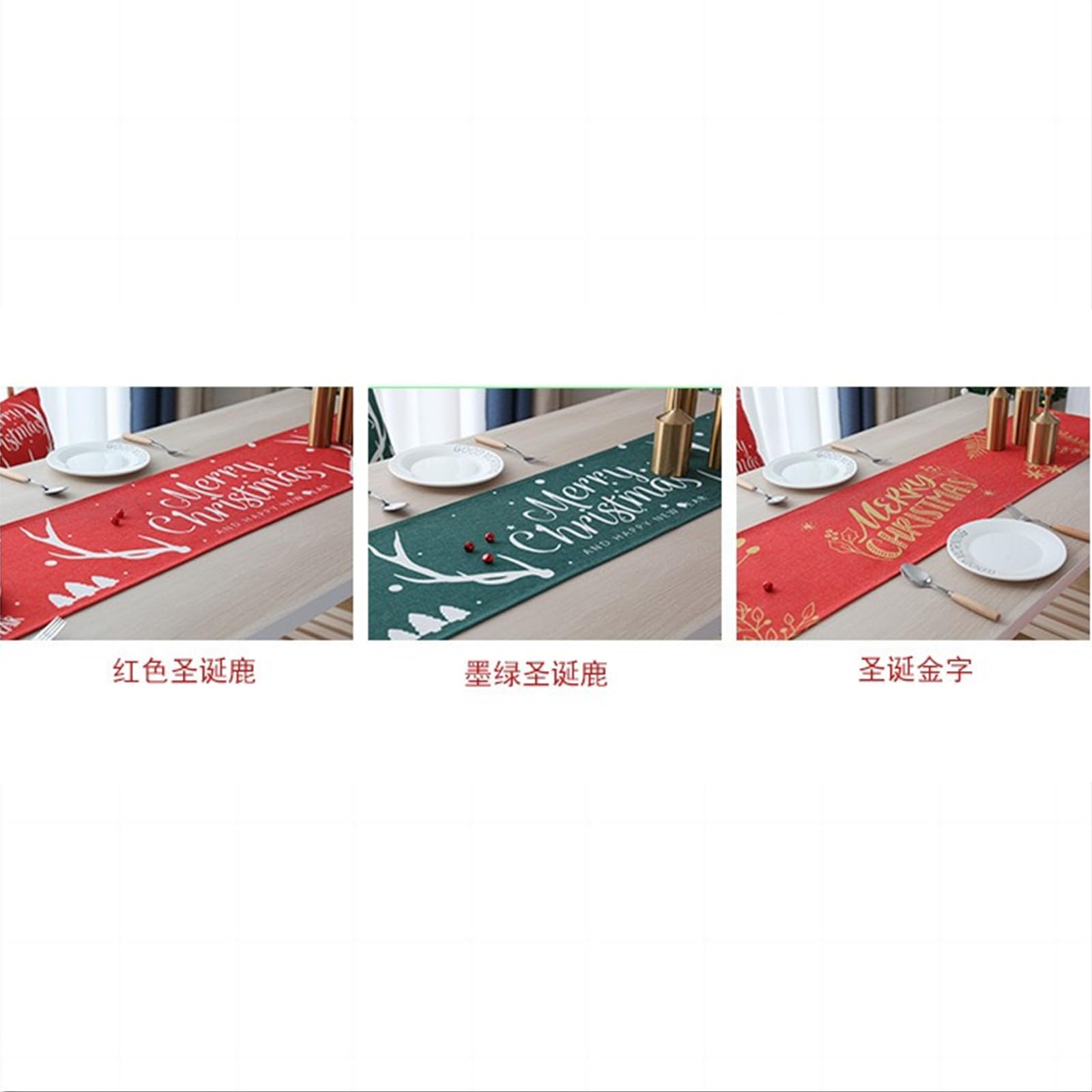 weihnachtsdekoration Weihnachtsdekoration Tischdecke Holiday Party Dekoration Winter Tischdecke Weihnachten Tischdecke-red1-30 * 240 cm