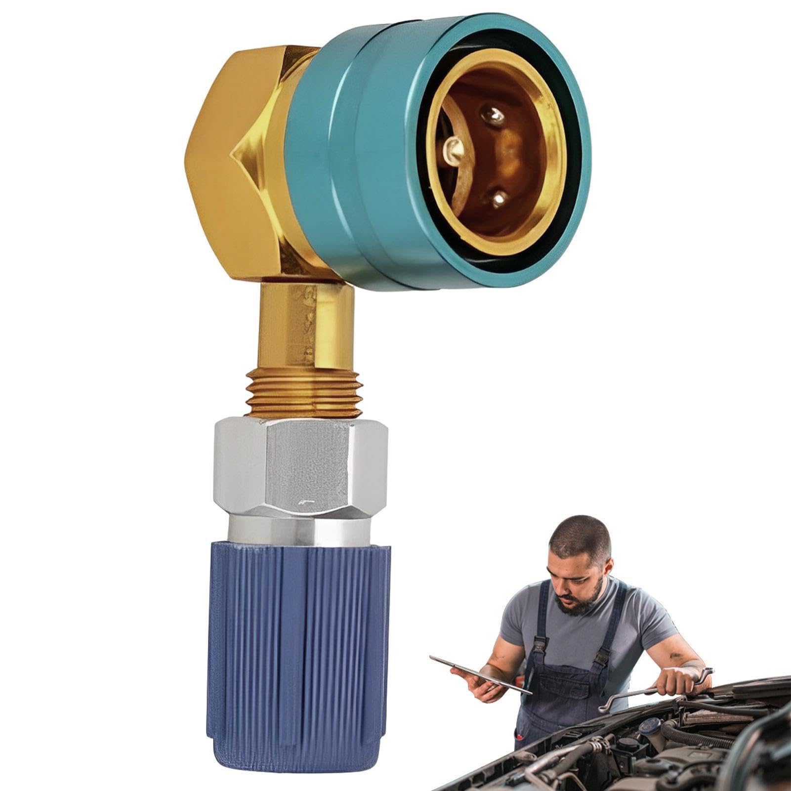 Adaptateur R1234yf Vers R134a Kit Rapide - Raccord Haut/Bas + Perforateur, Recharge Climatisation Auto R1234yf/R134a