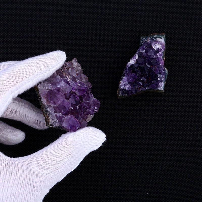 WAHOM ナチュラルパープルブラジルアメジスト水晶クラスターヒーリングストーン標本家の装飾工芸品飾り (Color : 5Pcs)