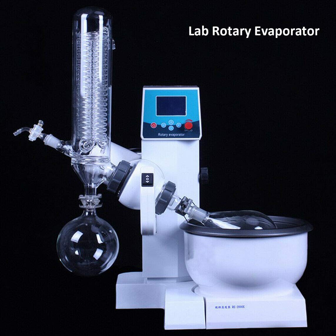 Lab Rotationsverdampfer 99°C (210°F) w/Motorlifter Digital Heizbadset Laborgeräte instrumente Borosilikatglas 3.3 Labor Dichtleistung ätherische Öle Wasser Glaswaren