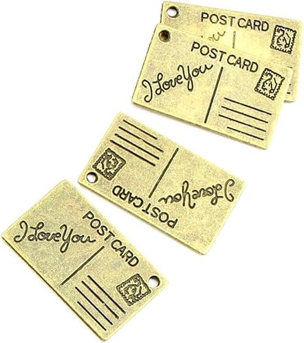 Bisutería bronce antiguo colgantes fl1630 postal Craft un montón reparación suministros