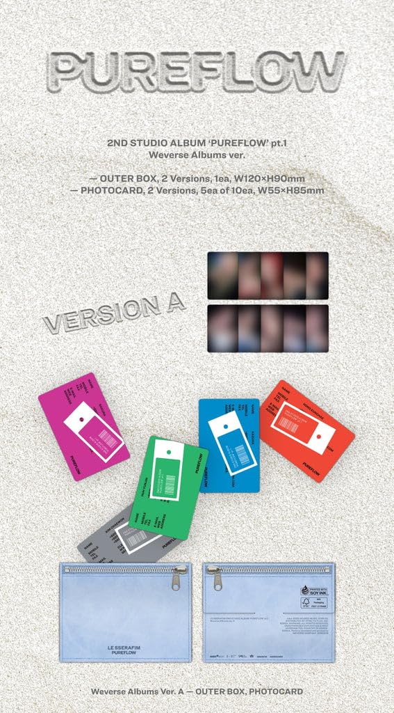 Amazon.com: LE-SSERAFIM Pureflow pt.1 [Weverse Albums ver.] (2 ver