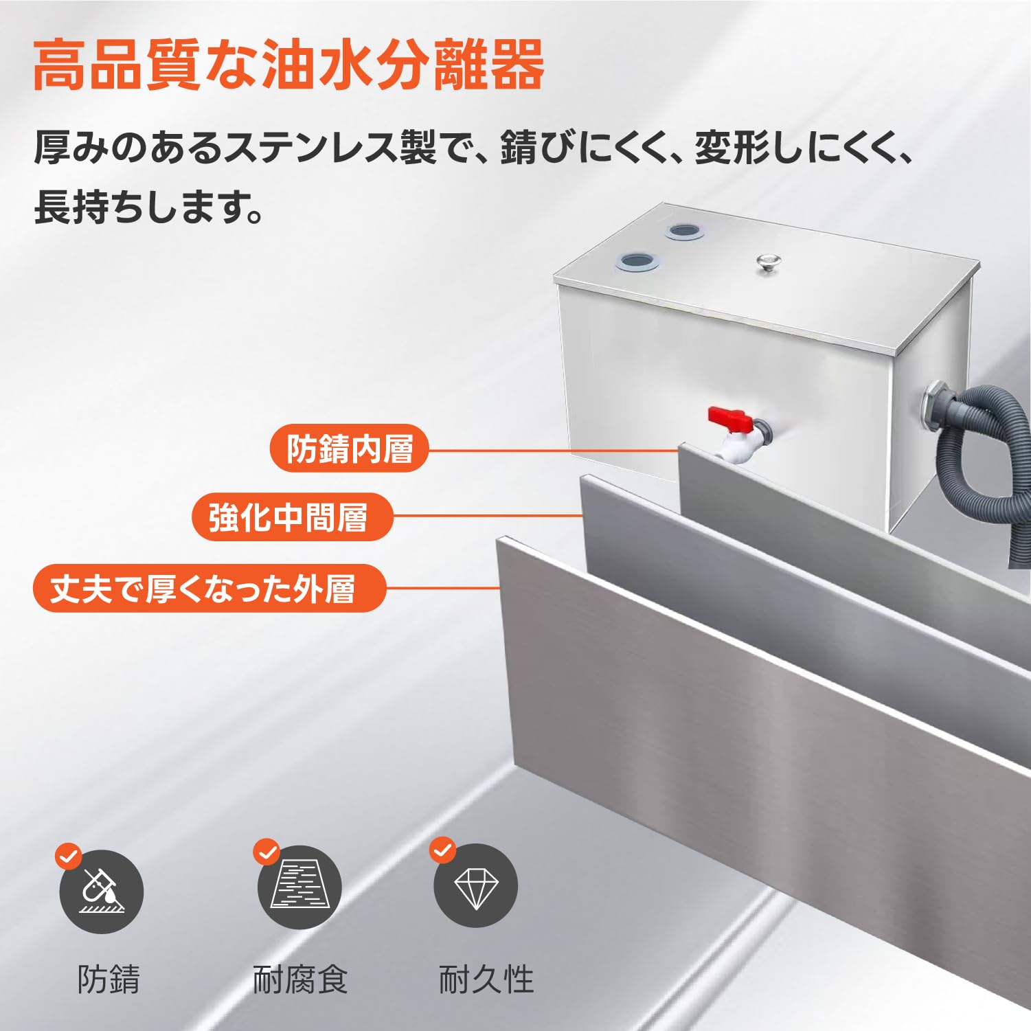 Amazon.co.jp: Kurflo グリーストラップ グリーストラップ 置き型 