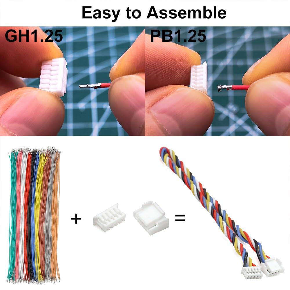 Kit Cavi E Connettori JST GH 1,25 Mm - 130 Spine E 150 Cavi Pre-crimpati - Foto 9