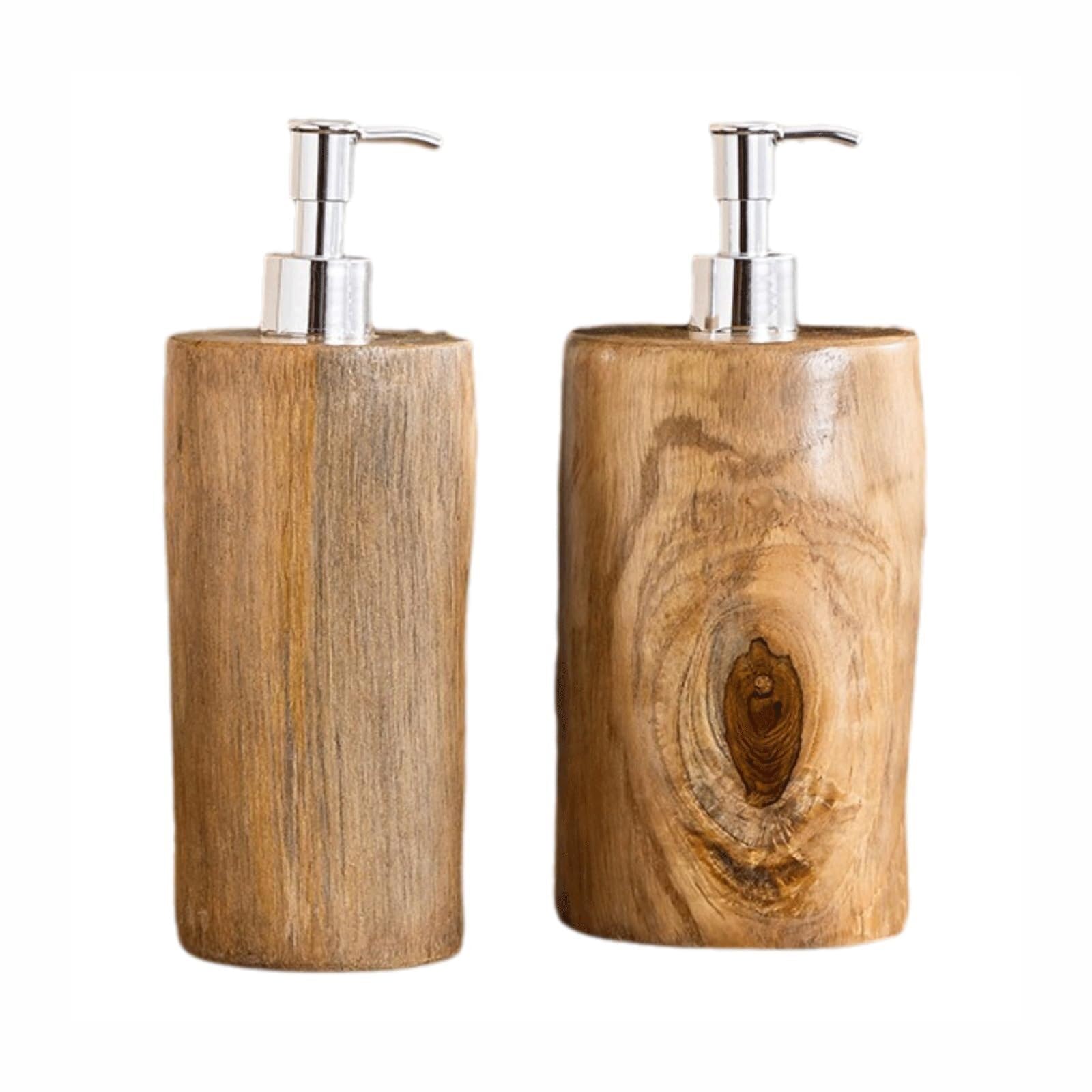 Empty Barthroom and Dish Hand Wooden Bathroom Stylish Ideal for Countertop Décor New Home Decor for Counter(Set)