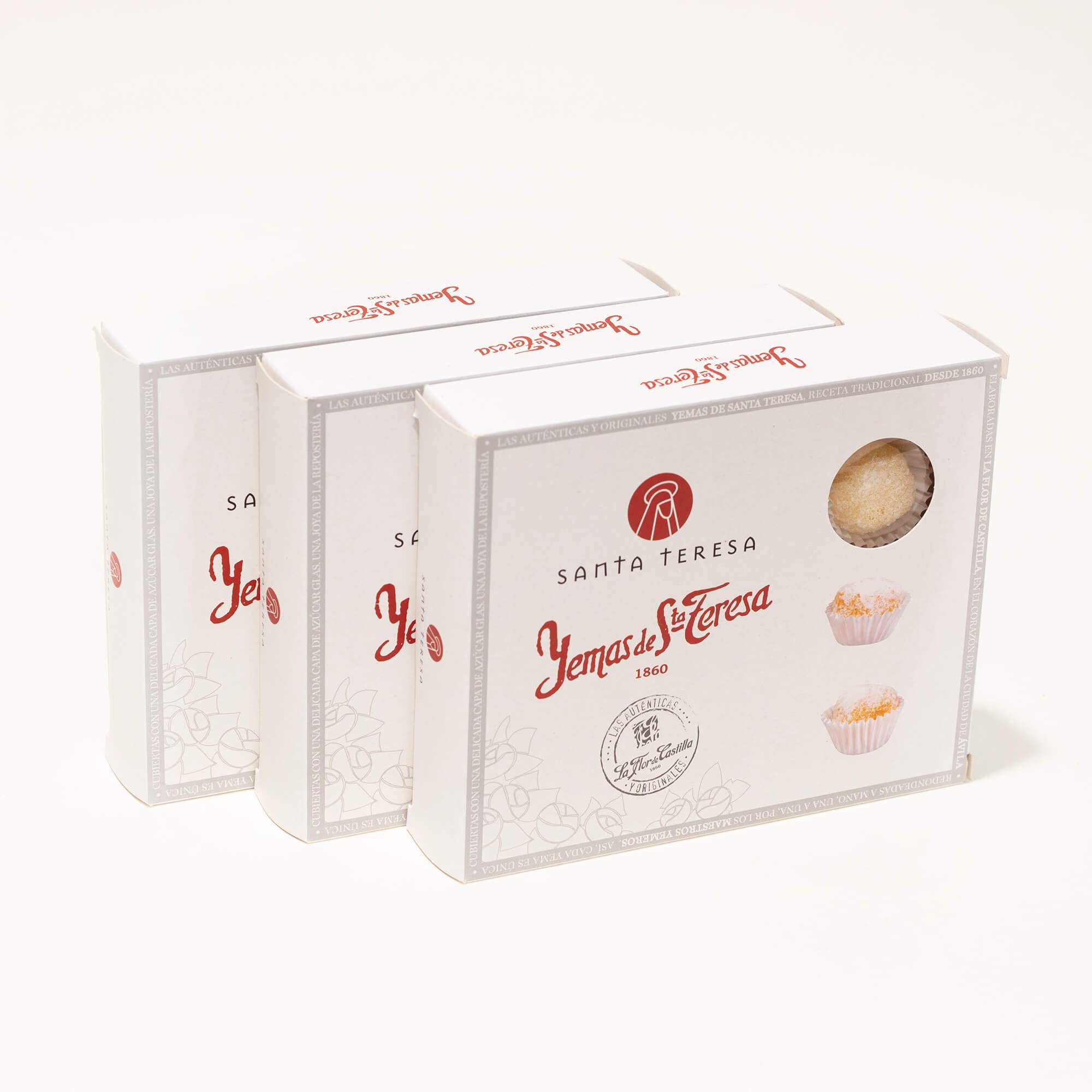 Santa Teresa Pack 3 Cajas Yemas Santa Teresa Ávila Sabor Tradicional Dulce Gourmet 36 Unidades 420 Gr