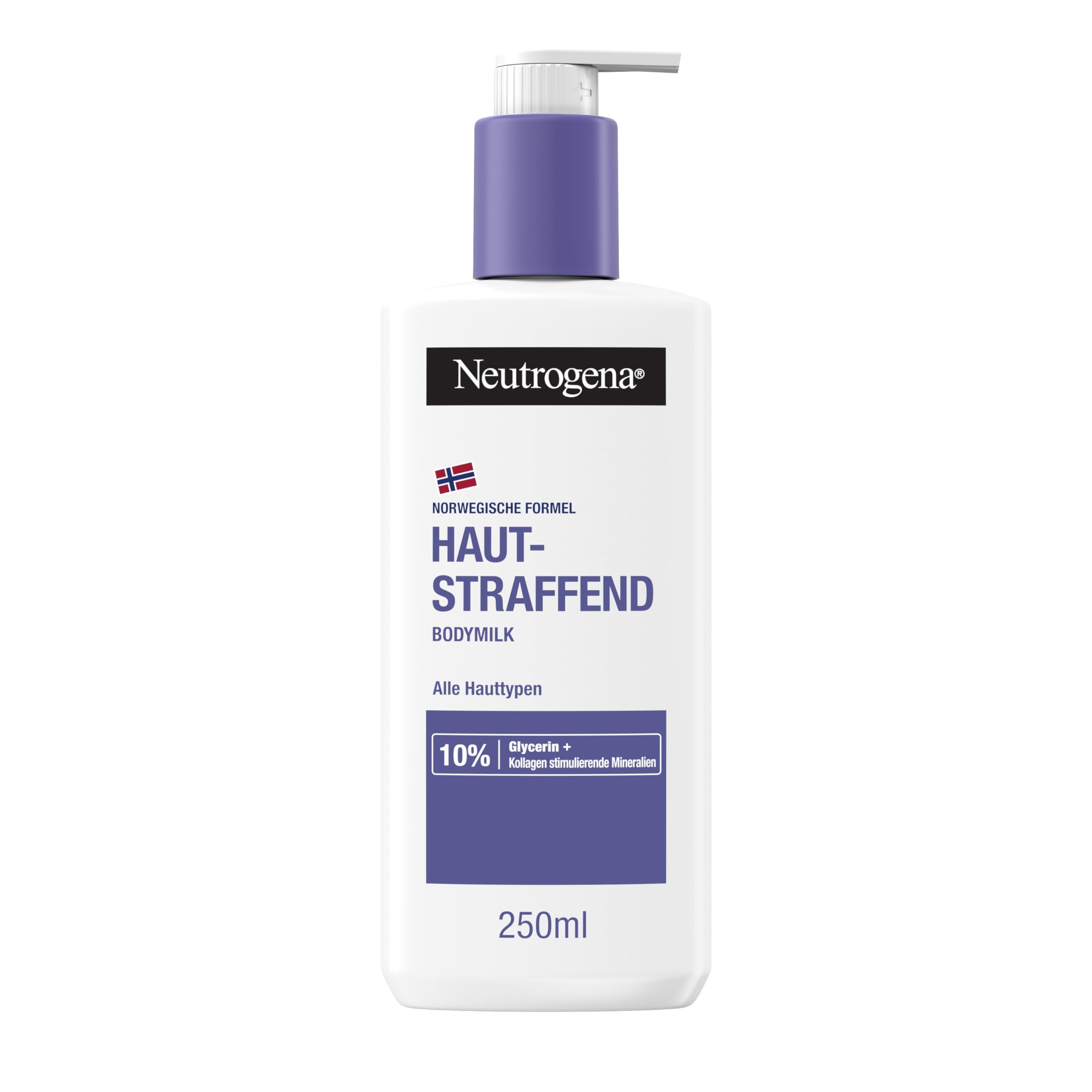 Neutrogena Norwegische Formel Hautstraffende Bodymilk 250 ml, Körperlotion zur Regenerierung der Hautelastizität und mehr Feuchtigkeit für alle Hauttypen