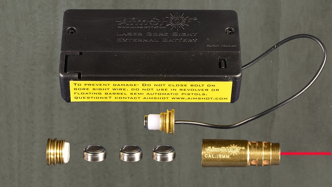 AimShot Pistol Laser Bore Sight Kit, KT-MBS-Pistol
