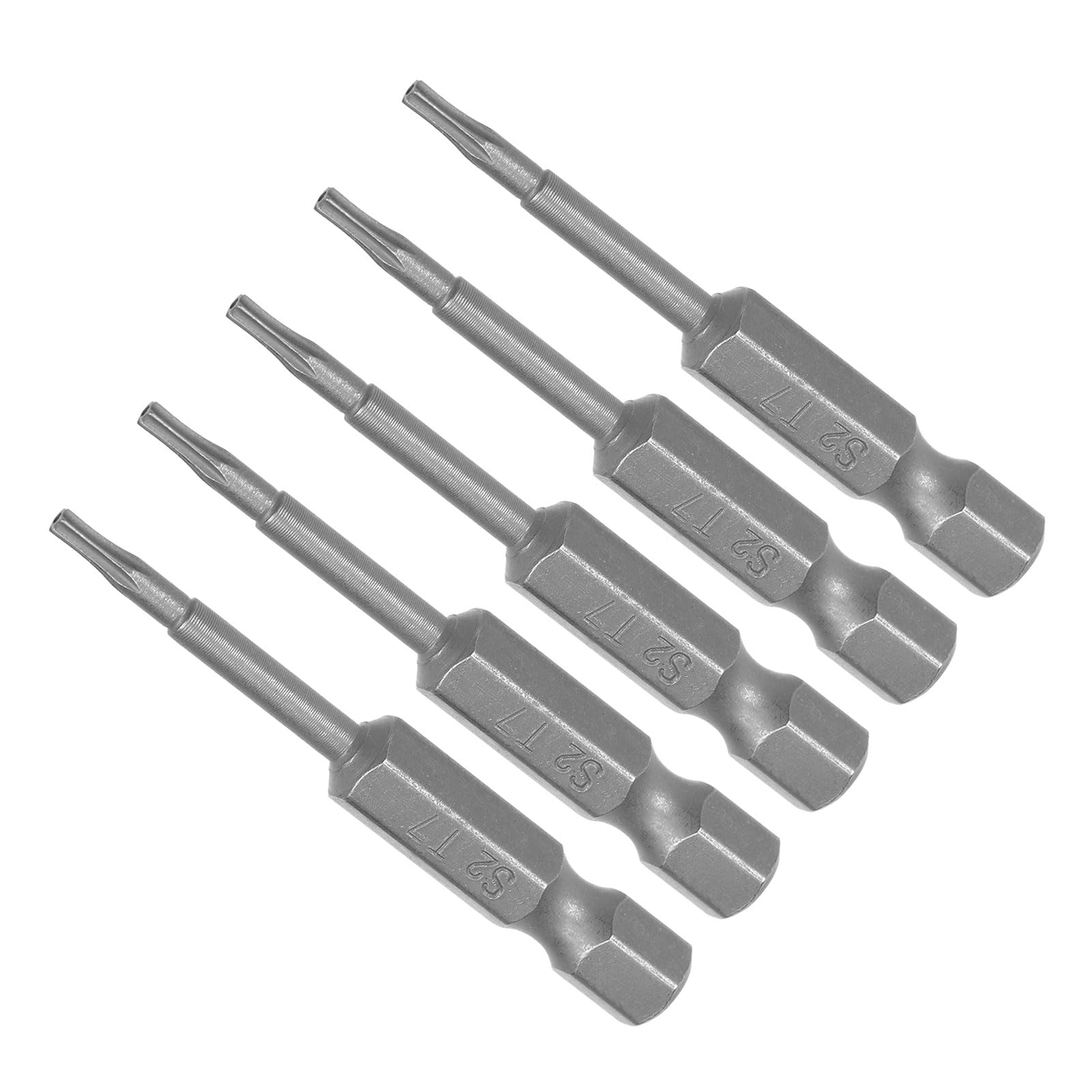 CoCud T7 Torx Head Screwdriver Bit, 2" Long 1/4 Inch Hex Shank, Magnetic Security Tamper Proof Star Drill Driver