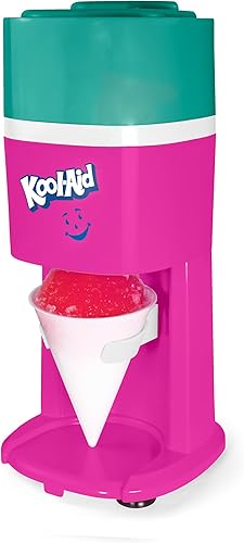 Miniatura 9 de Nostalgia Máquina de Granizados de Cono de Nieve Raspado Retro de Mesa - Incluye 1 Taza de Plástico Reutilizable y Moldes de Hielo, Blanco, Verde