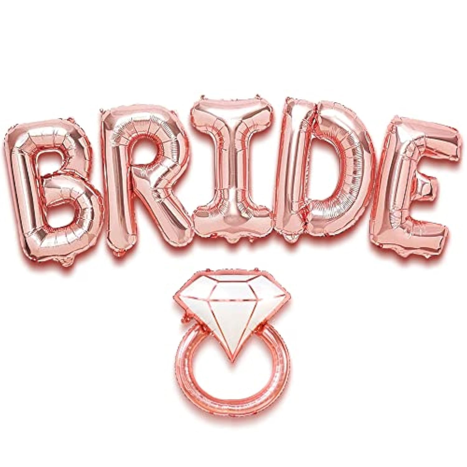 KatchOn, Giant Bride Rose Gold Balloons - 40 Inch | Bride Balloons Bachelorette for Bachelorette Party Decorations | Rose Gold Bride Balloon for Bridal Shower Decorations, Bachelorette Party Favors