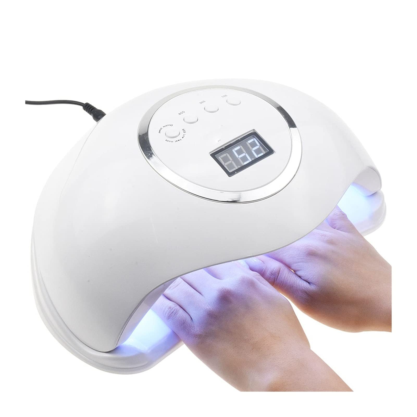 72W Dual UV LED Nail Lamp Nail Dryer Gel Polish Curing Light With Bottom Timer LCD Display Lamp For Nails Nail Dryer
