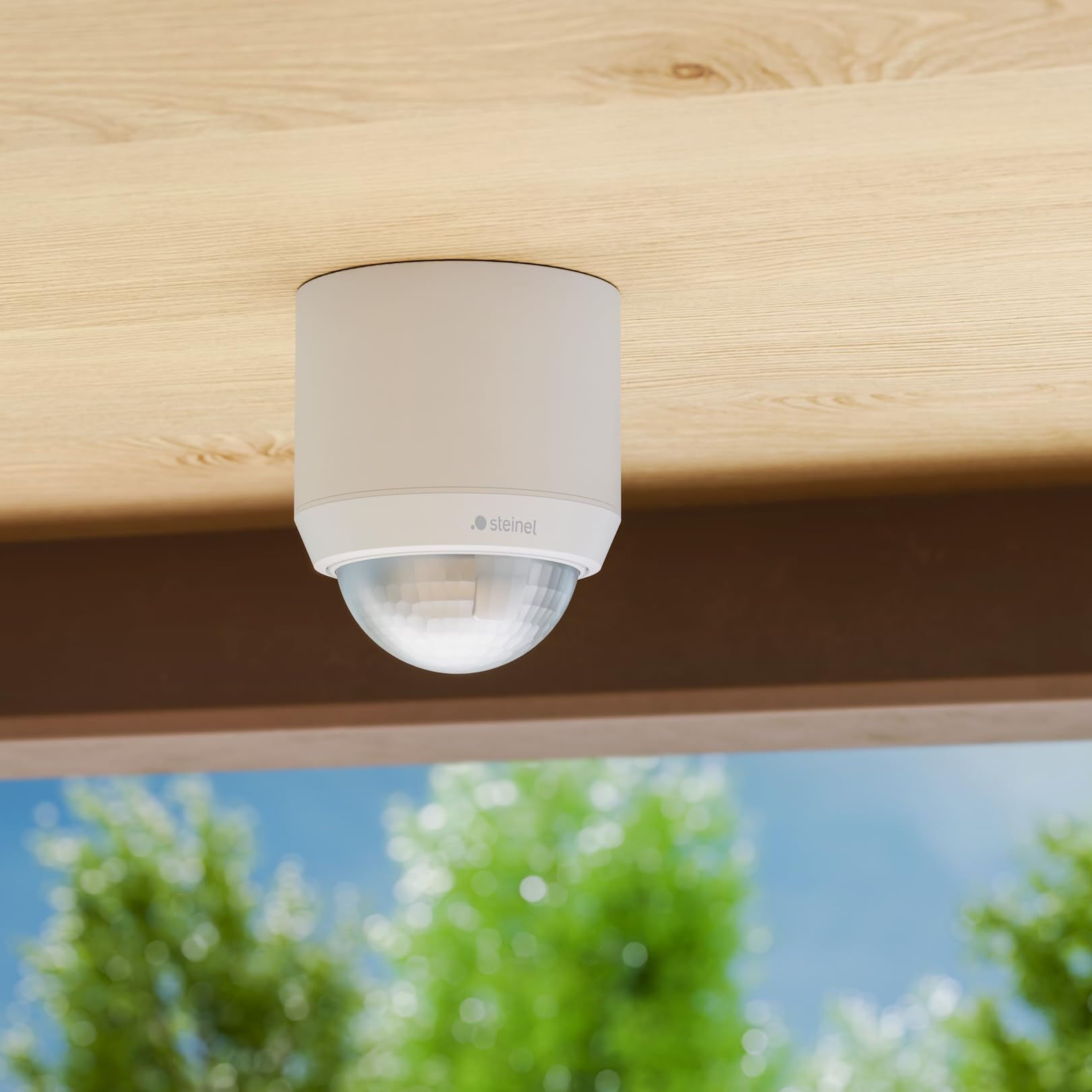 Steinel MD IR N360 Encastrable au Plafond Blanc – Détecteur de Mouvement de Plafond avec détection à 360° | Contrôle précis du capteur et intégration de l'application