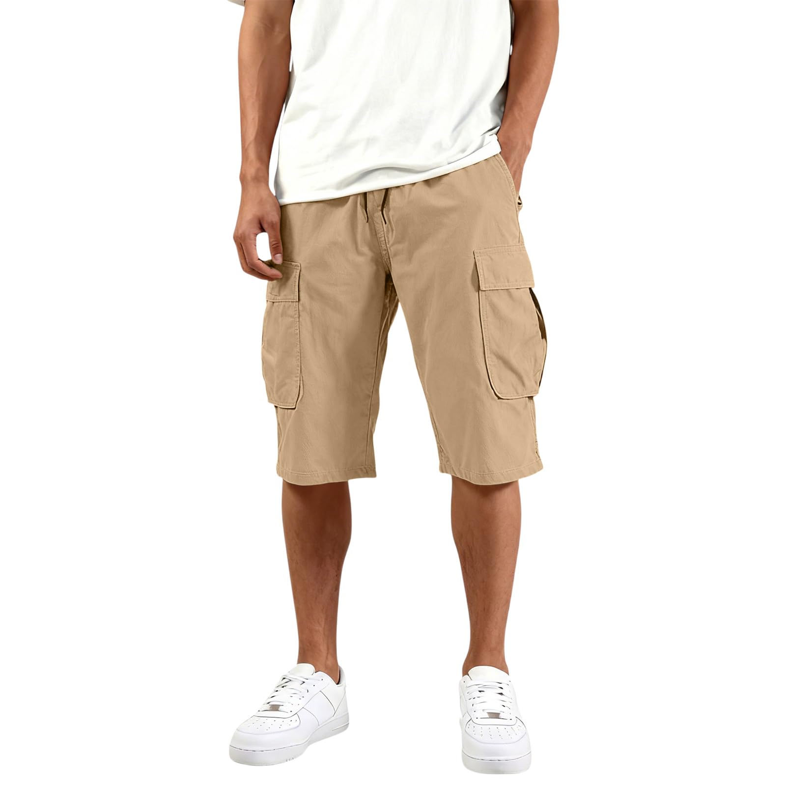 MOKBAY Men's Cargo Shorts Sport Elastic Military Trousers Summer Lightweight Short Shorts Pocket Hiking Work Bermuda Bermuda Shorts - 2