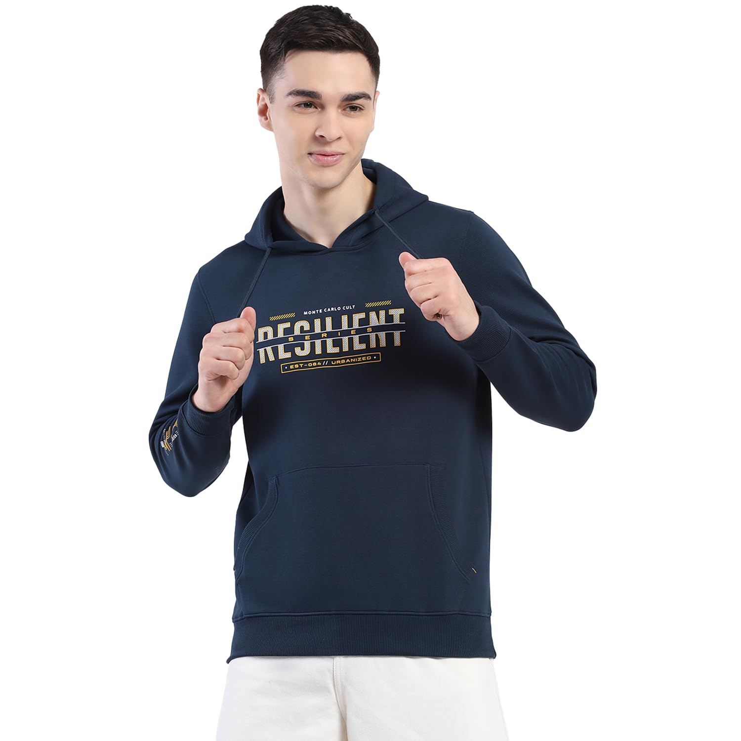monte carlo Men Regular Fit Printed Hooded Neck Pull On Full Sleeve Winter T-Shirt|Casual Everyday Wear | Stylish & Comfortable Tshirt | T-Shirt for Men's (Pack of 1)-picture-40