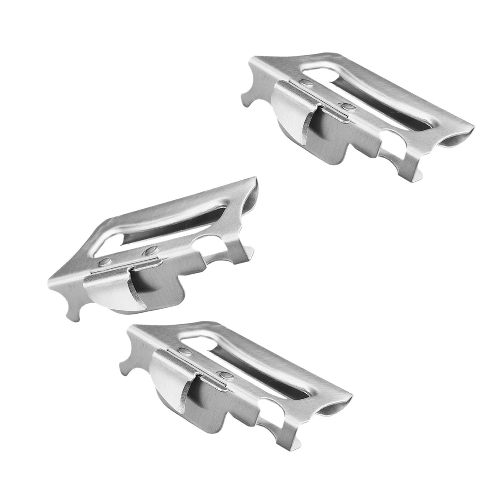 3 Pezzi Aprisenziale a portata di mano Apri portatile bottiglie ridotti del coperchio del barattolo manuale in acciaio inossidabile inossidabile portatile Silver