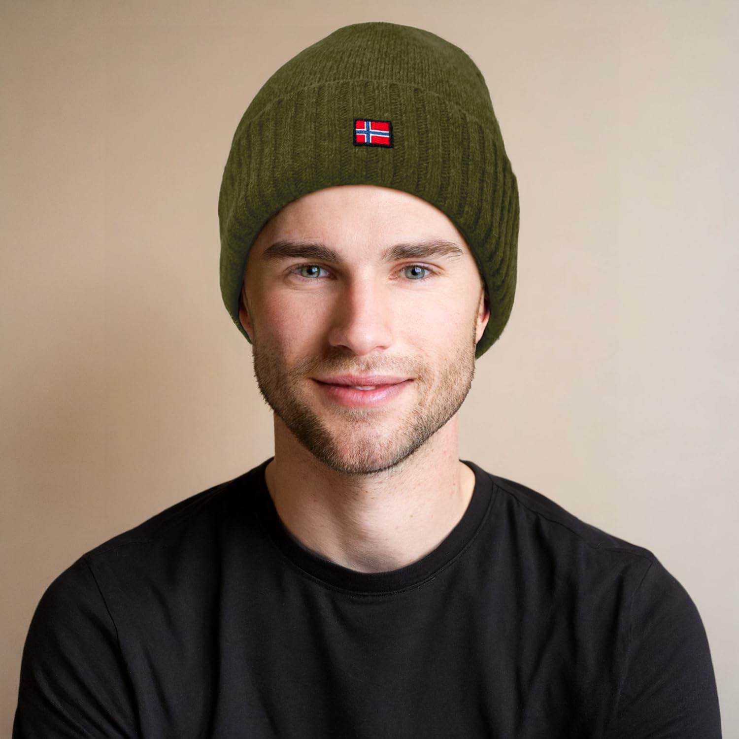 ACE Norway Gorro de invierno - gorro de lana de oveja de punto para adultos - gorro de lana para mujeres y hombres