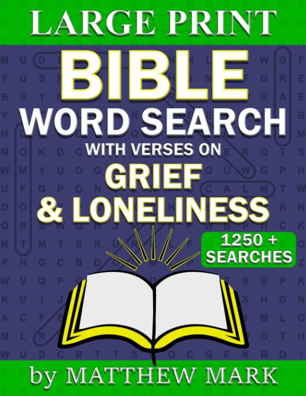 Large Print Bible Word Search – with Verses on Grief and Loneliness